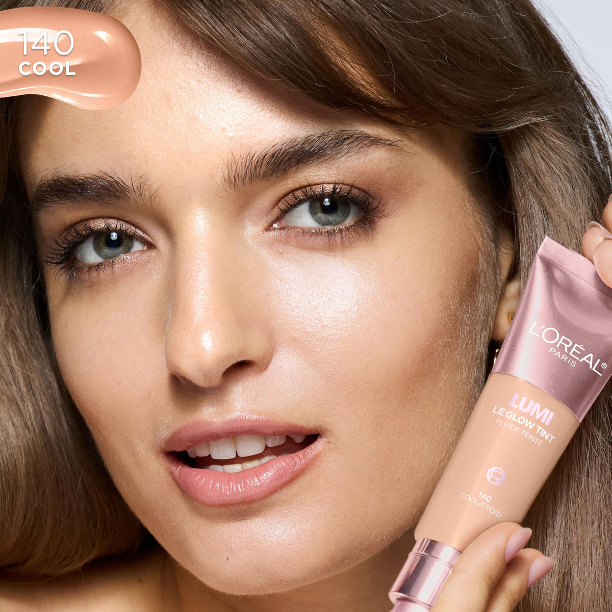 L'Oreal Paris tint spread on hand demonstrating blendable, buildable coverage