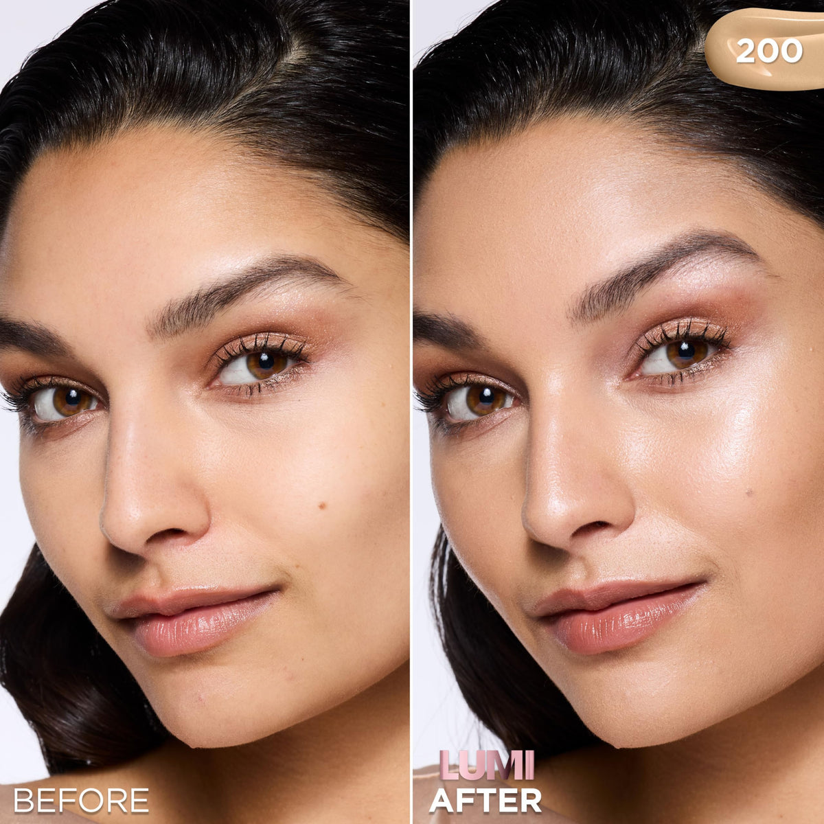 L'Oreal Paris pump dispense close-up demonstrating easy controlled application