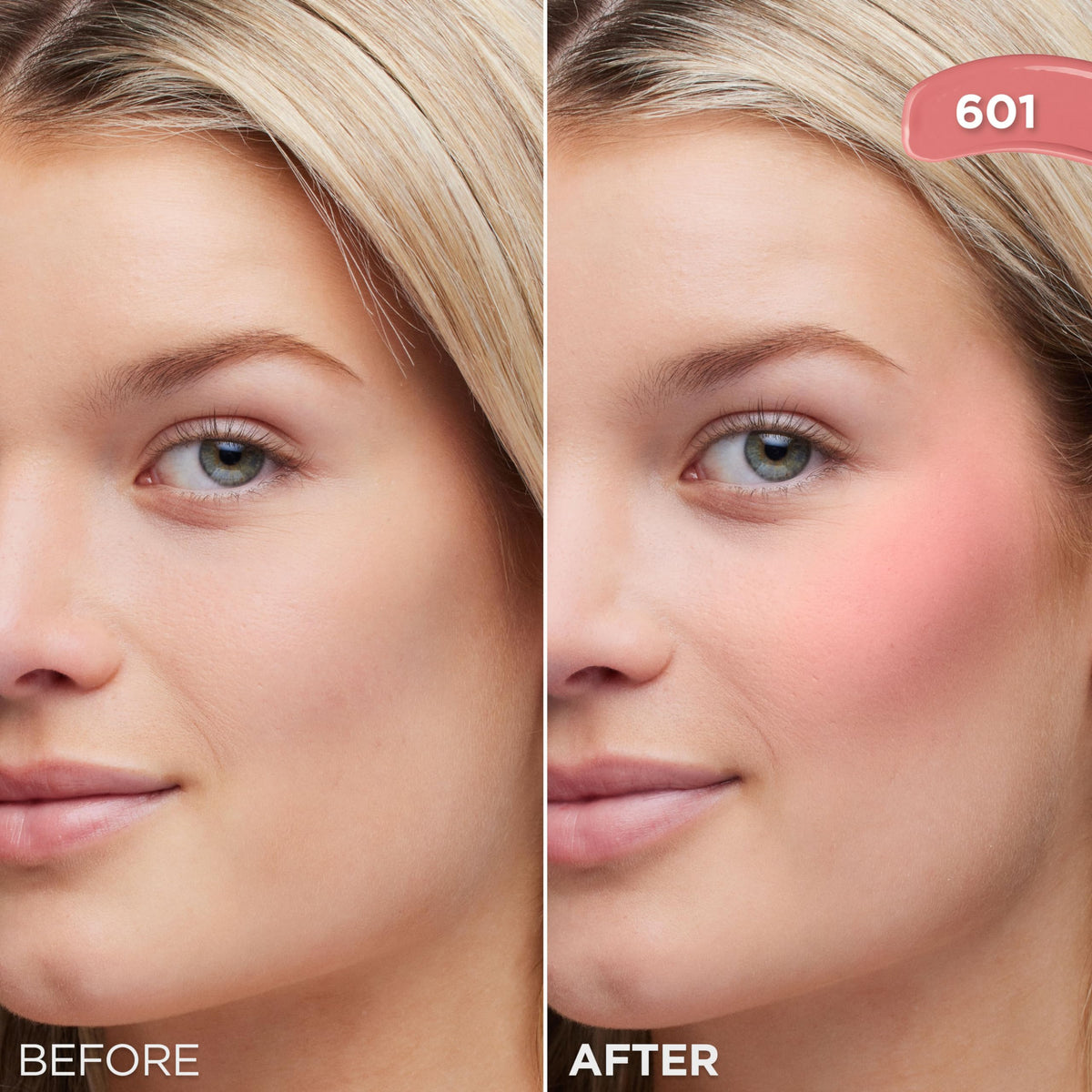 L'Oreal Paris product dotted on hand, demonstrates lightweight feel and buildability