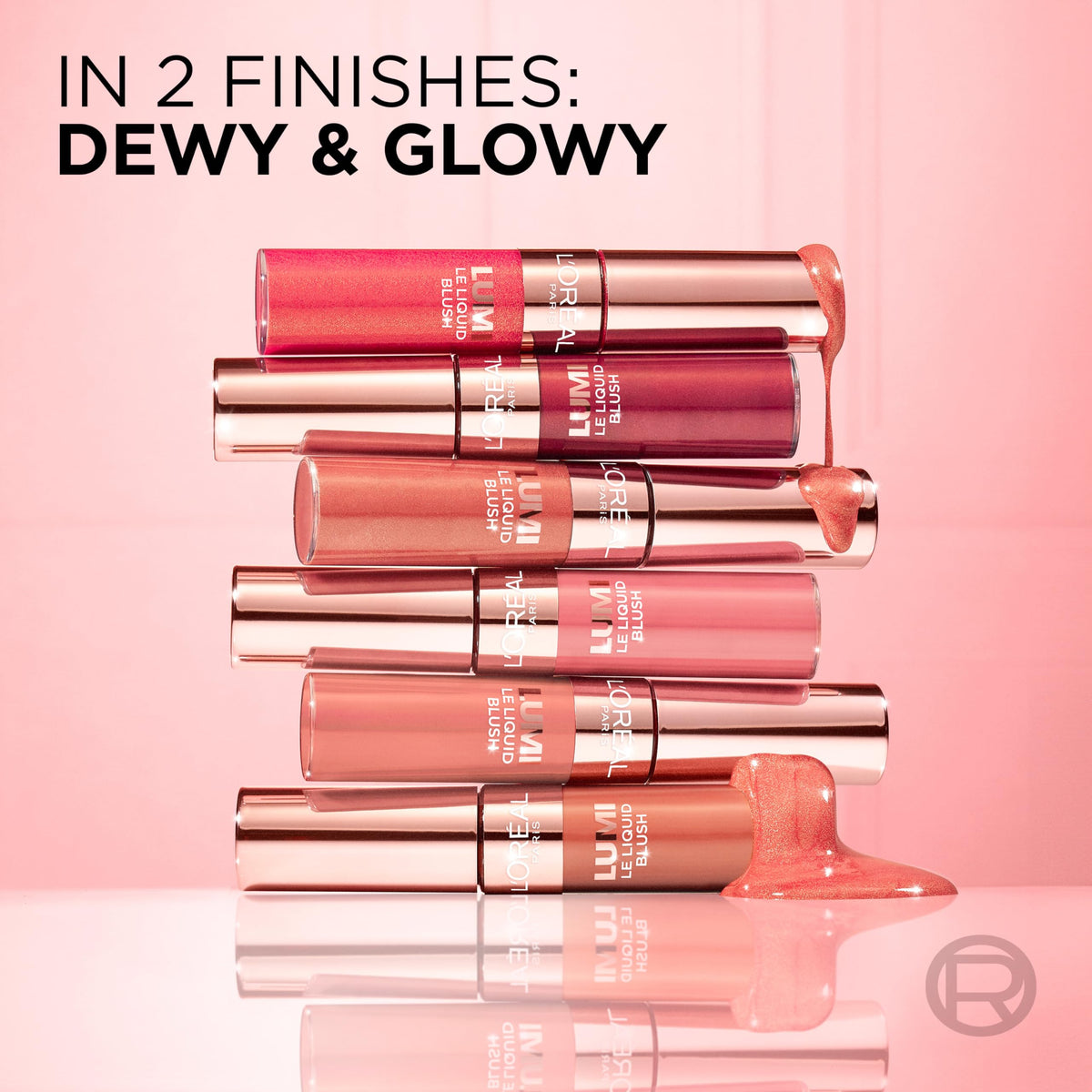 L'Oreal Paris row of shades, helps choose best color for skin tone
