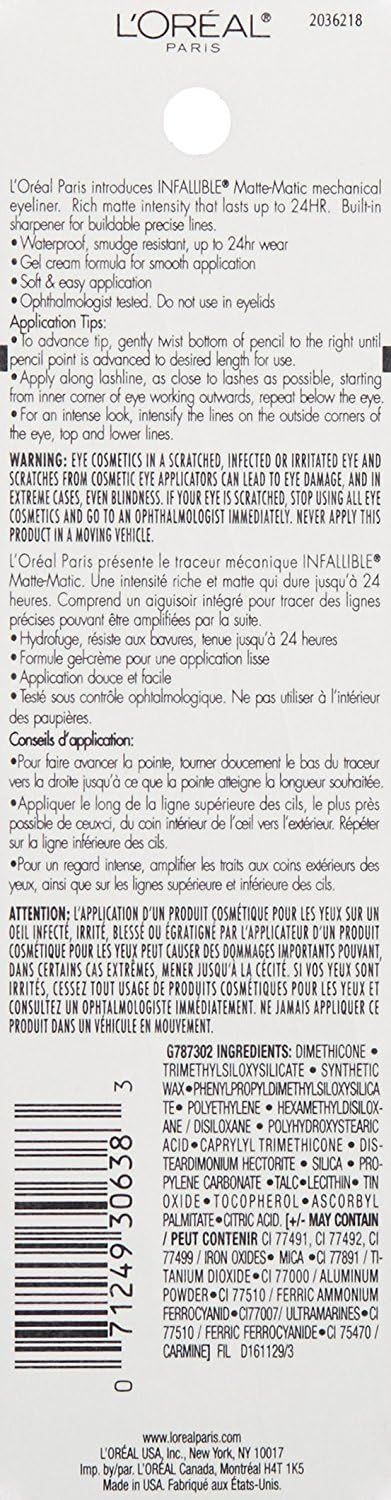 L'Oreal Paris built-in sharpener detail for precise tip maintenance