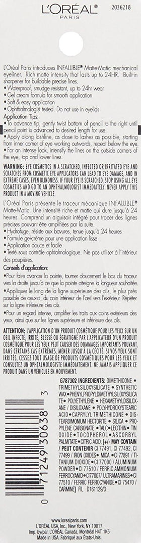 L'Oreal Paris built-in sharpener detail for precise tip maintenance