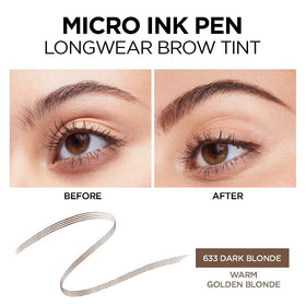 L'Oreal Paris swatch on skin showing true Dark Blonde pigment and payoff