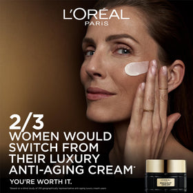 L'Oreal Paris close-up label image showing dermatologically tested reassurance