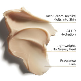 L'Oreal Paris cream texture close-up showing rich melt-in hydration benefit