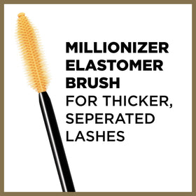 L'Oreal Paris model applying mascara showcasing buildable volume and clean finish