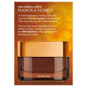 L'Oreal Paris night balm in hand demonstrating easy application and absorption
