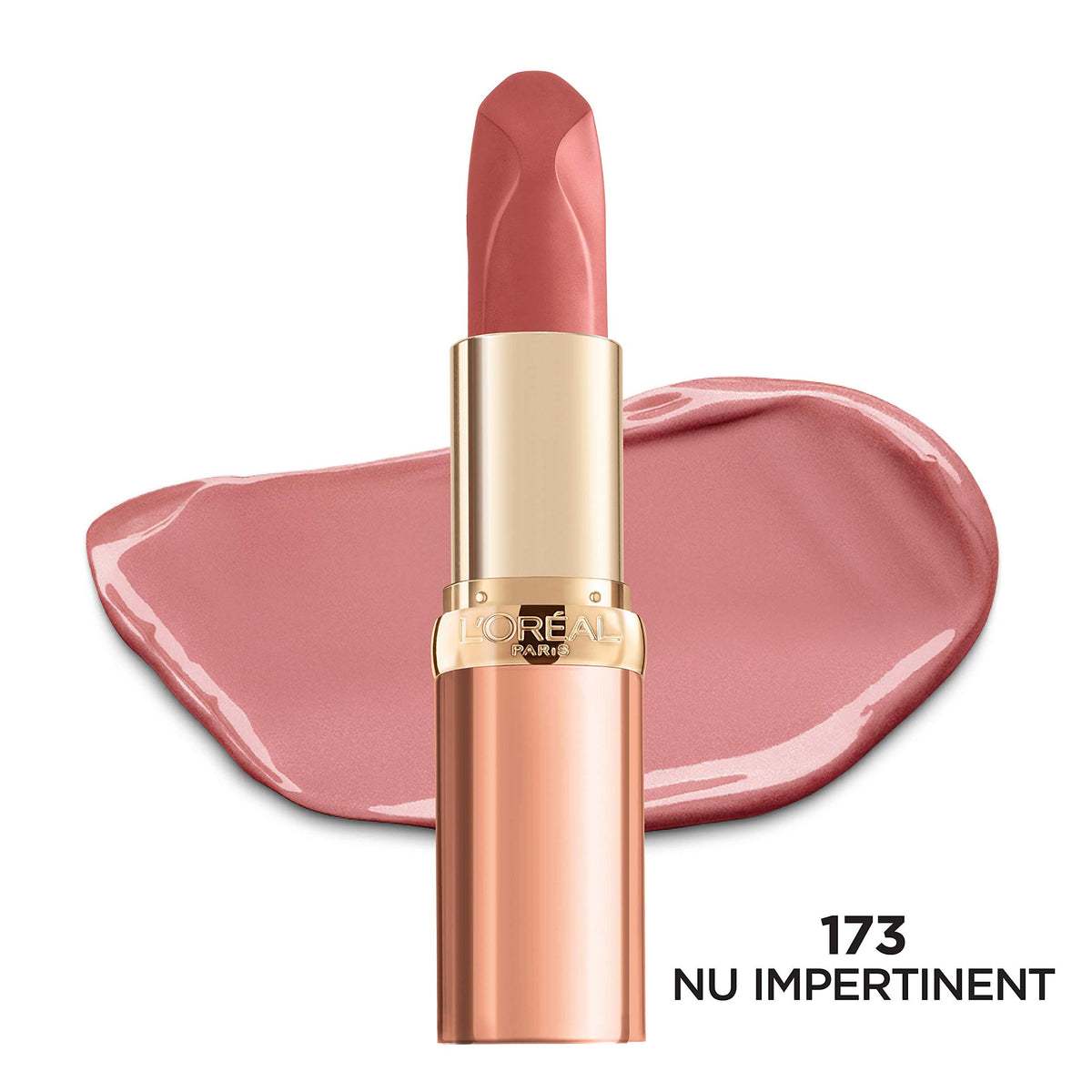 L'Oreal Paris Nu Impertinent bullet close-up demonstrating smooth glide