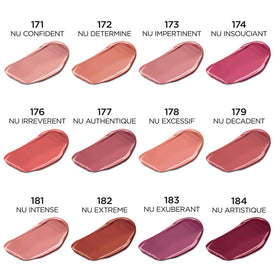 L'Oreal Paris Nu Impertinent modeled on lips for wearable nude benefit