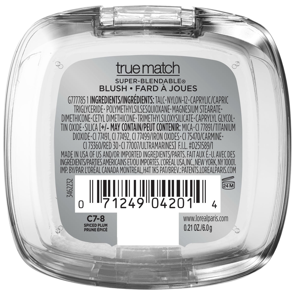 L'Oreal Paris close-up of powder texture highlighting blendable, soft finish
