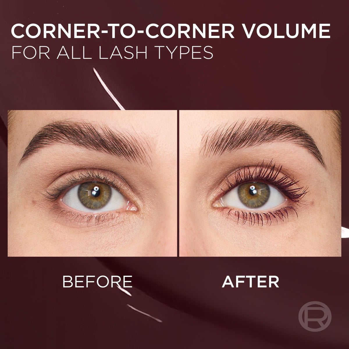 L'Oreal Paris multi-level bristle brush close-up for even lash separation
