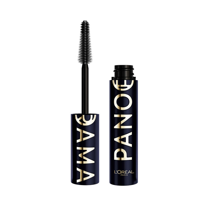 L'Oreal Paris Panorama front packaging showing blue suede tube and branding benefit bold color