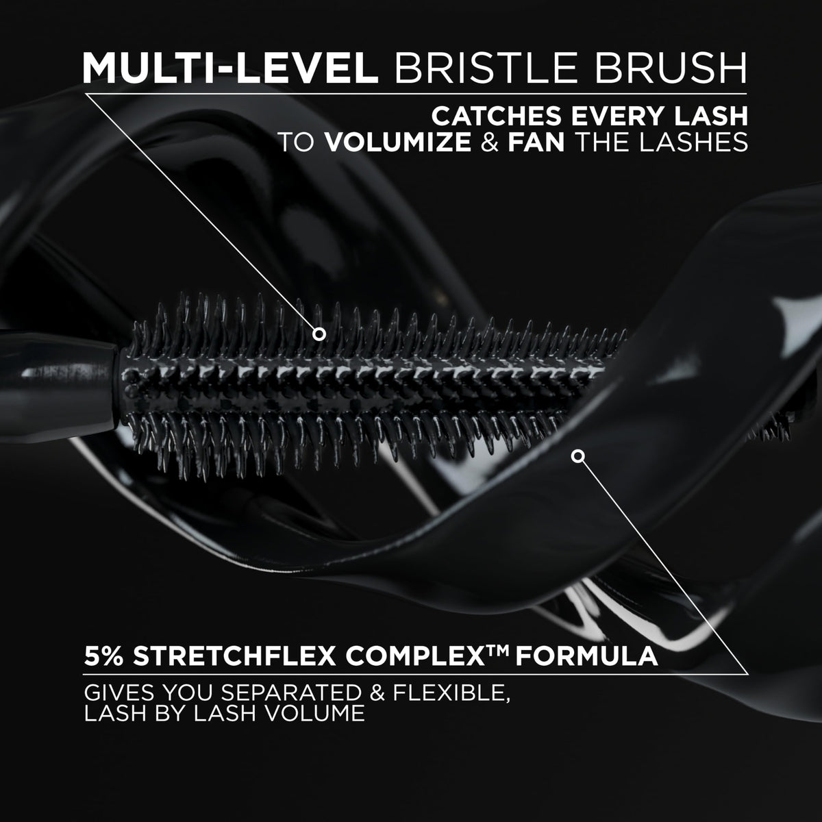 L'Oreal Paris Panorama open tube detail showing lightweight formula texture and consistency