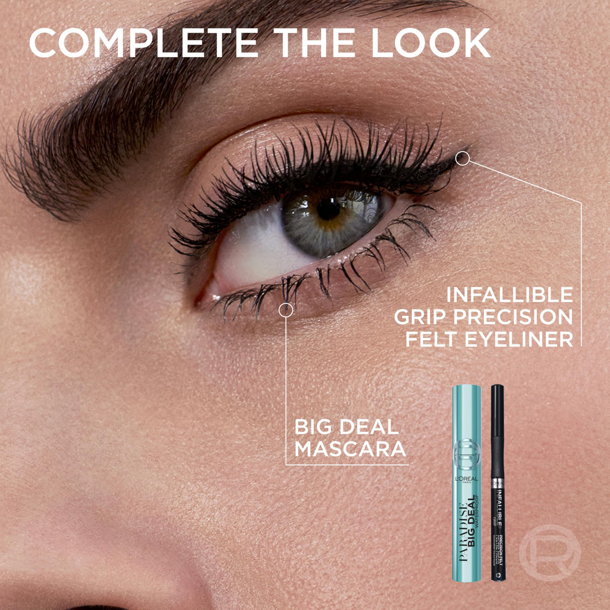 L'Oreal Paris Paradise Big Deal ingredients label close-up showing formulation transparency benefit
