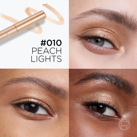 L'Oreal Paris Peach Lights cap and label displaying shade name and convenience
