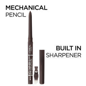 L'Oreal Paris pencil close-up of creamy tip texture for smooth, effortless application
