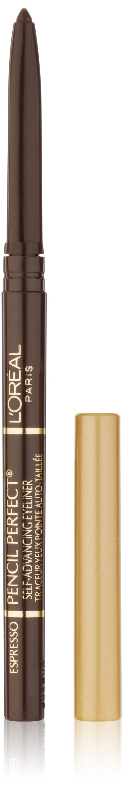 L'Oreal Paris pencil perfect front packaging showing shade name and compact design benefit