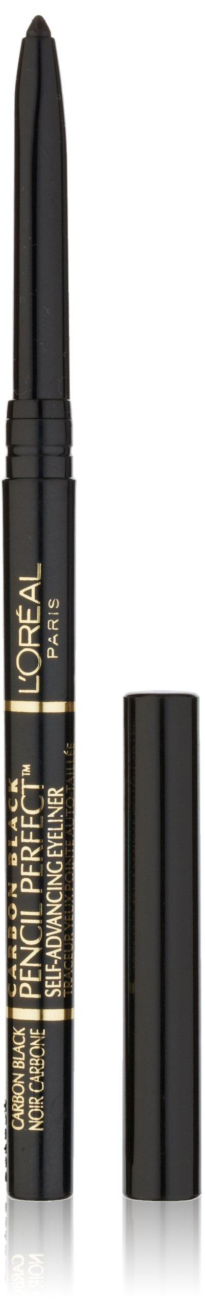 L'Oreal Paris pencil perfect front packaging showing carbon black tip and clear branding