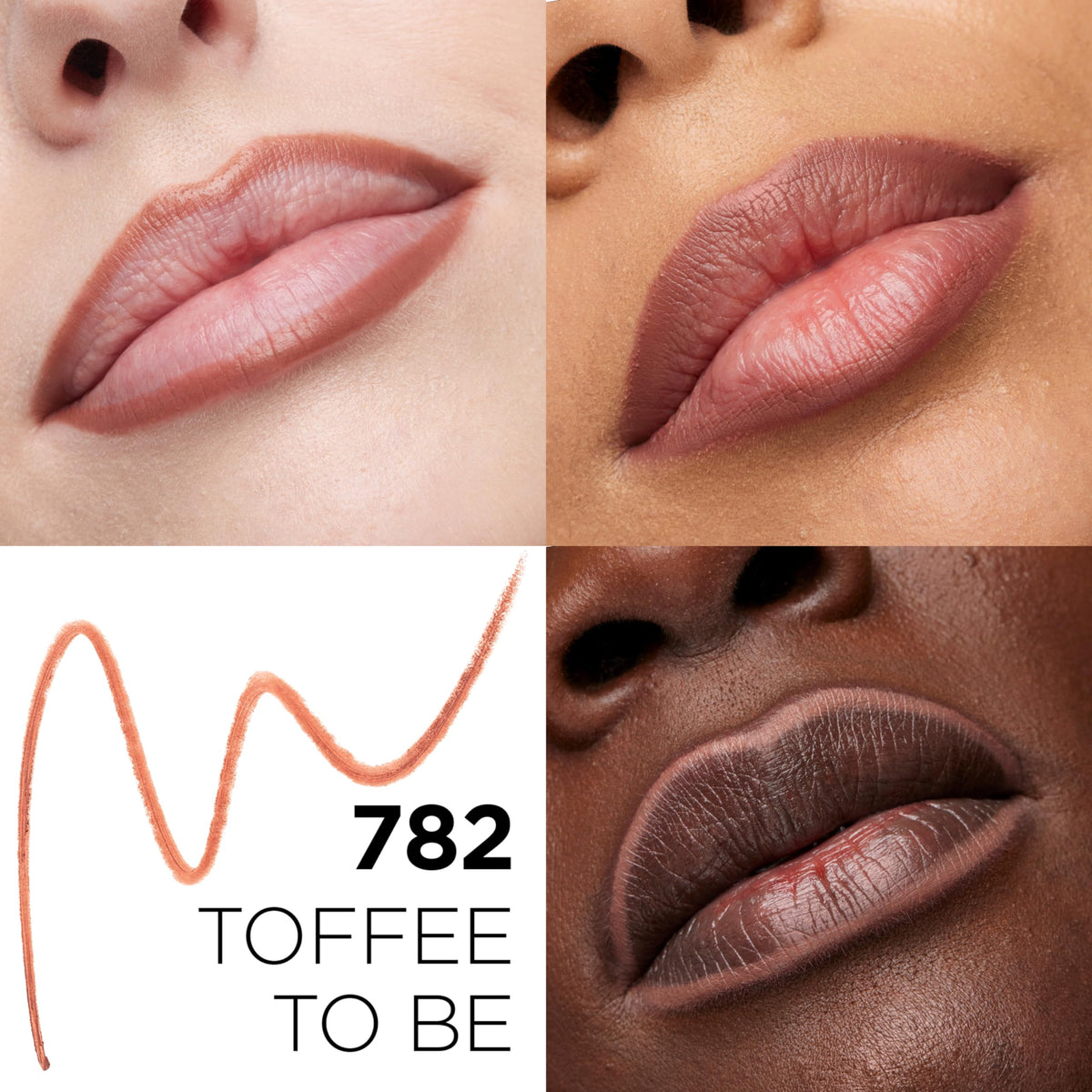 L'Oreal Paris pencil tip close-up highlighting creamy texture benefit