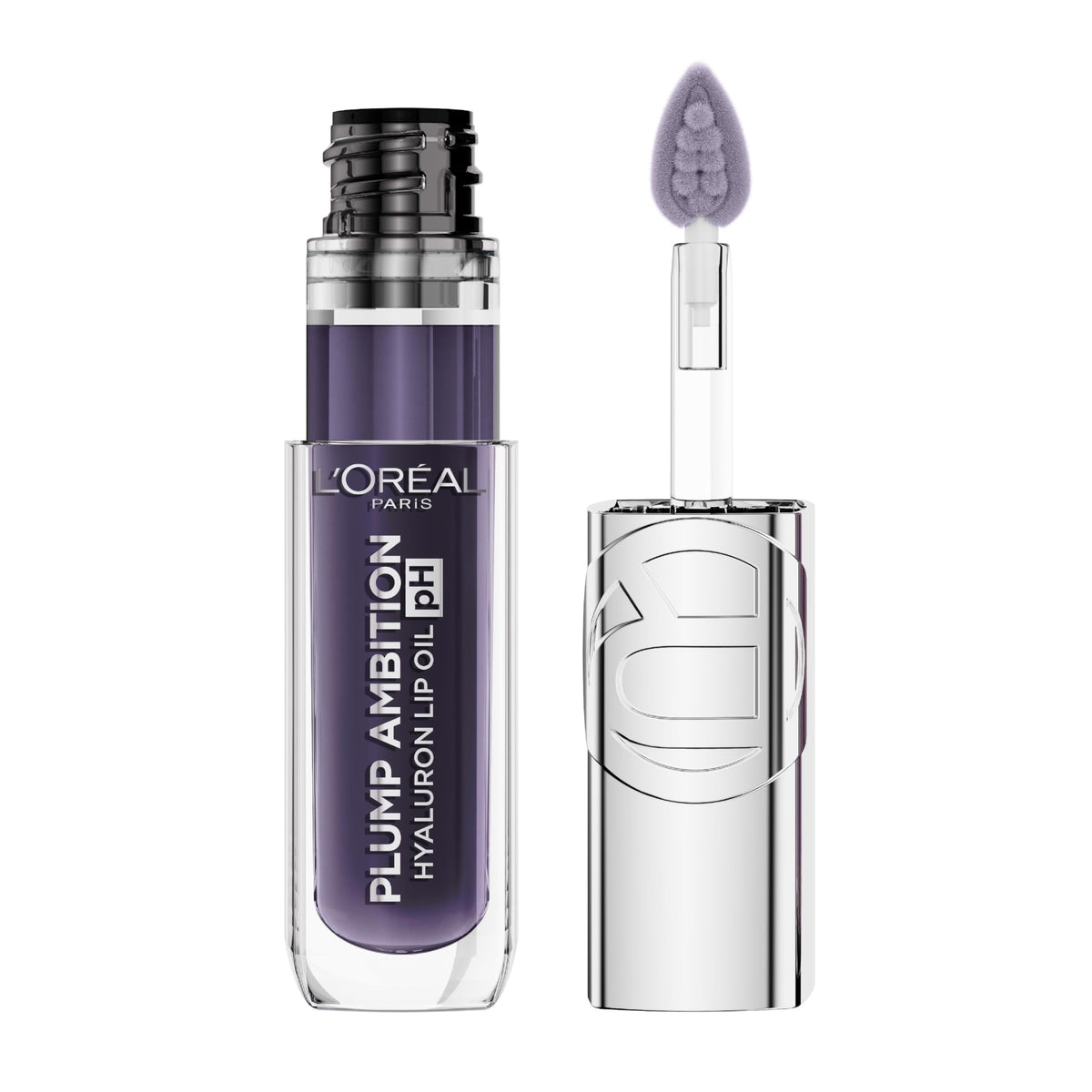 L'Oreal Paris front packaging of Plump Ambition 090 Berry Noir shows shade and tube for quick identification