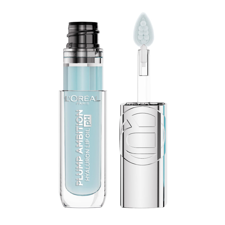 L'Oreal Paris front packaging showing shade 010 Cristal Ice and glossy finish benefit