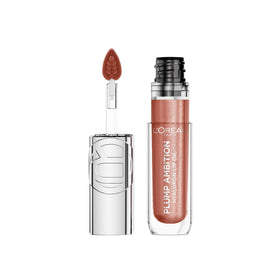 L'Oreal Paris front packaging showing glossy peach lights finish for instant shine
