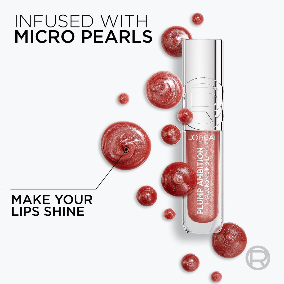 L'Oreal Paris swatch on hand revealing mauve lights shimmer and hydrating effect