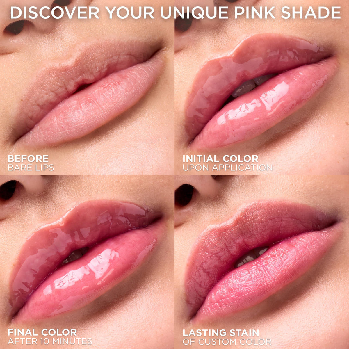L'Oreal Paris oil texture droplet highlighting glossy, hydrating finish