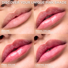 L'Oreal Paris oil texture droplet highlighting glossy, hydrating finish