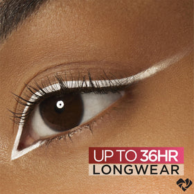 L'Oreal Paris Polar White sharp tip close-up demonstrating creamy glide and pigment payoff