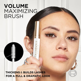 L'Oreal Paris primer size comparison next to ruler illustrating compact travel-friendly size