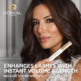 L'Oreal Paris primer texture close-up revealing lightweight white formula that conditions