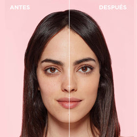 L'Oreal Paris foundation applied with brush showing even blending and professional finish benefit