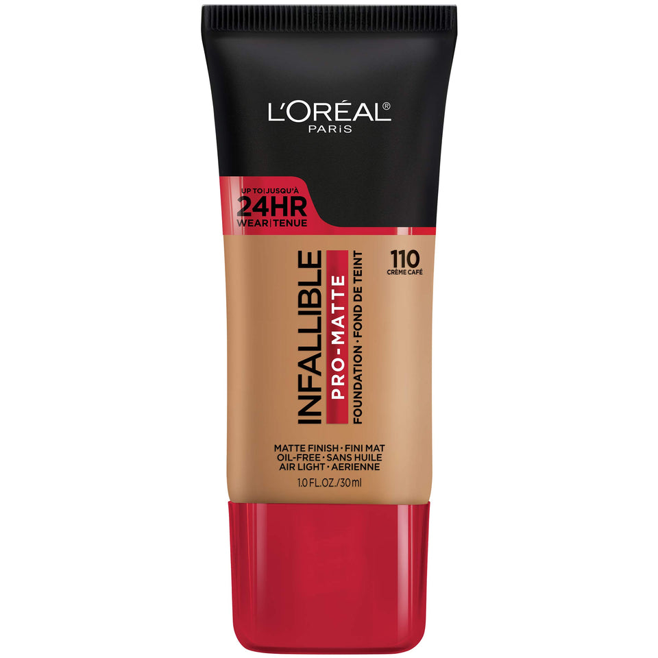 L'Oreal Paris foundation front bottle showing label and shade for quick ID