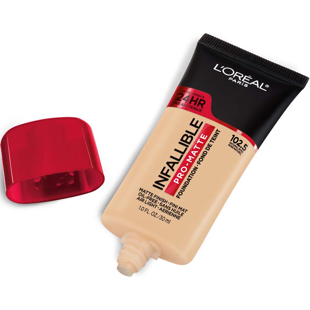 L'Oreal Paris pump and cap close-up for controlled dispensing and hygienic use