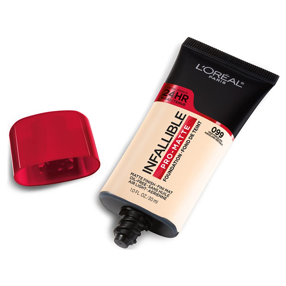 L'Oreal Paris pump dispenser close-up for easy controlled dispensing and mess-free application benefit