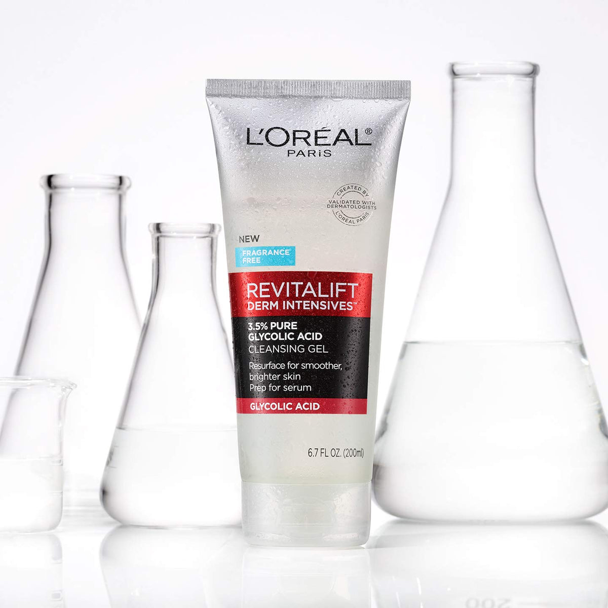 L'Oreal Paris back label close-up highlighting active ingredients