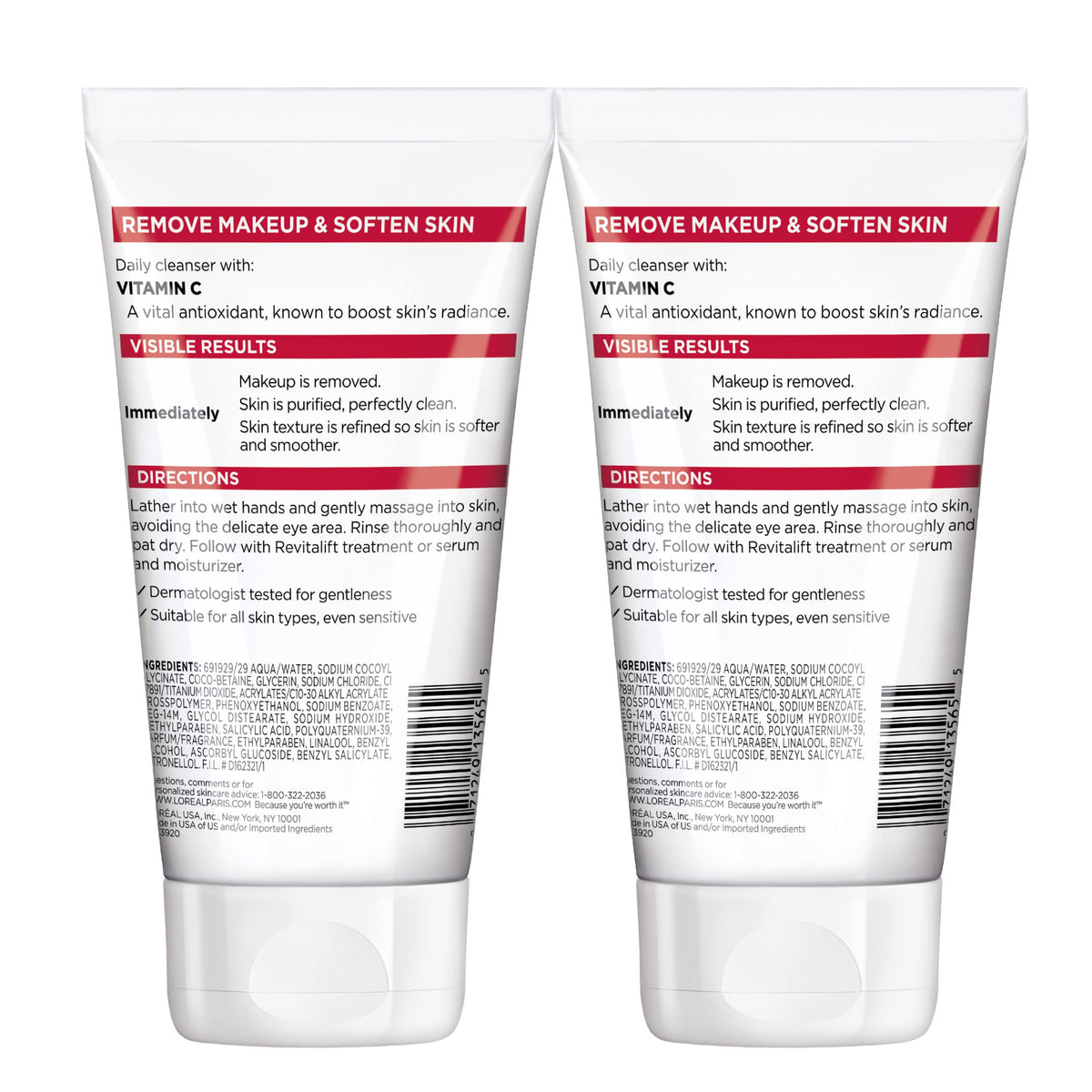 L'Oreal Paris cleanser on bathroom counter demonstrating daily skincare routine