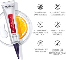 L'Oreal Paris before and after style image illustrating brighter skin
