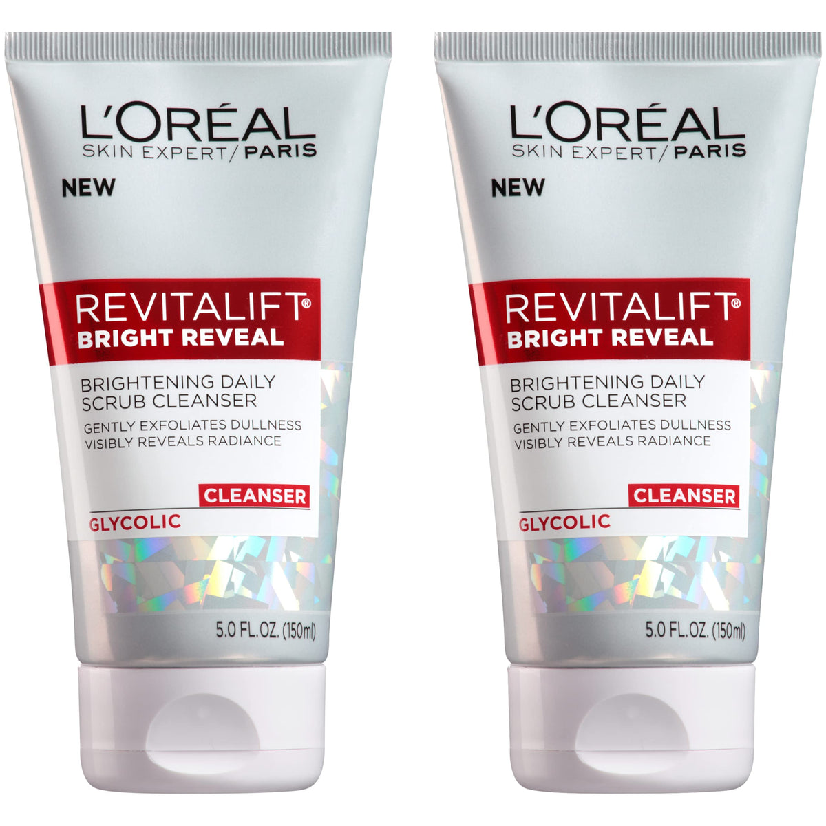 L'Oreal Paris Revitalift Bright Reveal front packaging showing product benefits