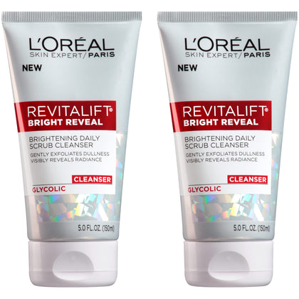 L'Oreal Paris Revitalift Bright Reveal front packaging showing product benefits