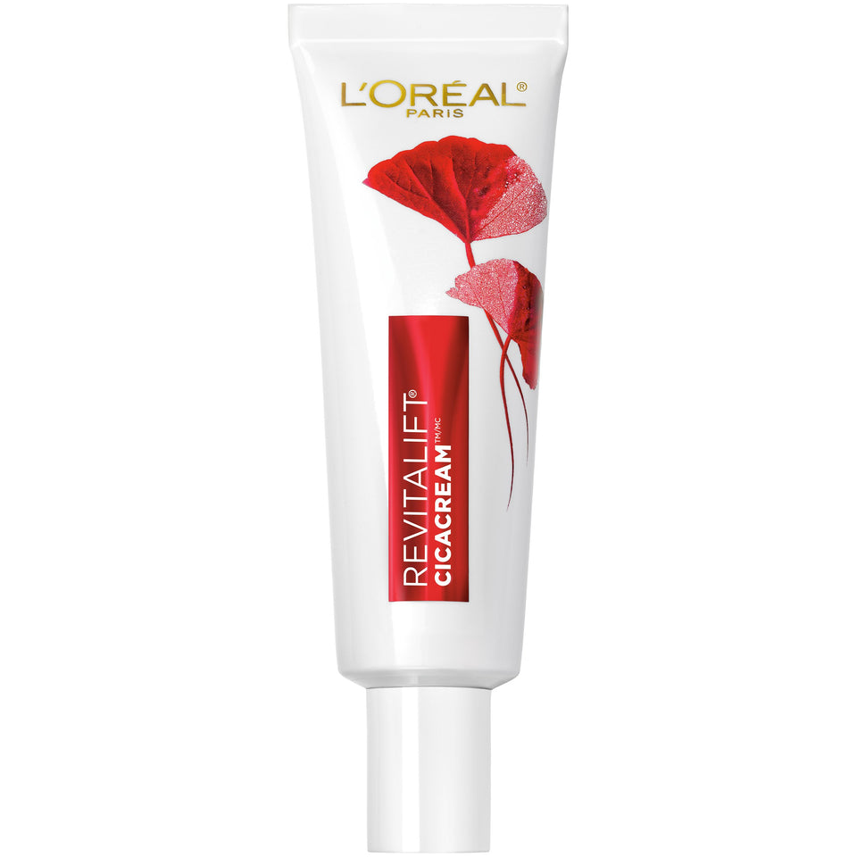 L'Oreal Paris Revitalift Cicacream jar front view shows packaging and size for daily repair