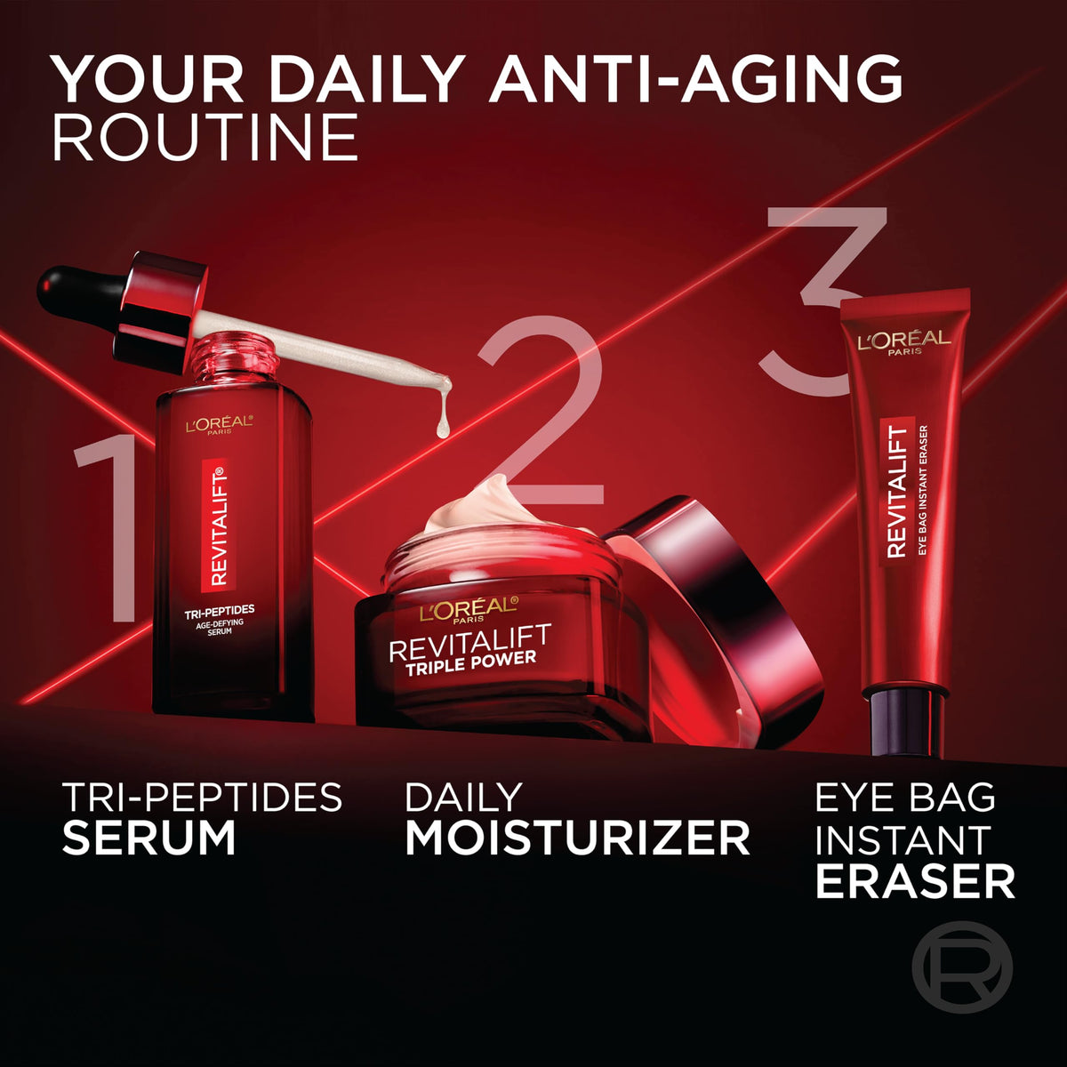 L'Oreal Paris cream application on hand demonstrating absorbent texture and quick finish