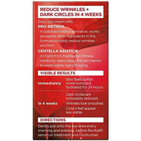L'Oreal Paris RevitaLift applied near eye in morning routine showing smooth layering benefit