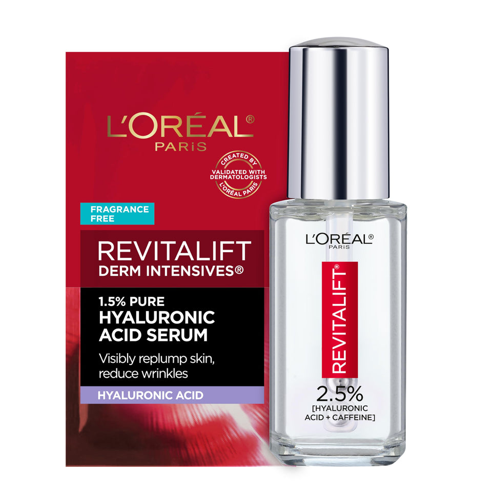 L'Oreal Paris front packaging showing product clarity and benefits