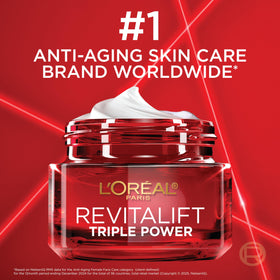 L'Oreal Paris jar beside makeup showing primer-friendly smoothness