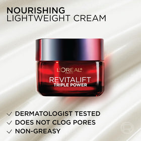 L'Oreal Paris label close-up showing ingredients list for informed purchasing benefit
