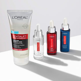 L'Oreal Paris beside Derm Intensives serum to show pairing benefit