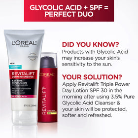 L'Oreal Paris pouring gel into hands for gentle application