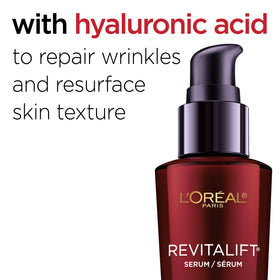 L'Oreal Paris serum texture close-up highlighting lightweight absorbency